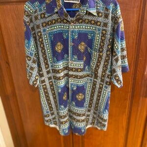 Fenn Wright Manson Mens 100% silk  button down